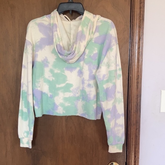 Relisted Be the change sun graphic tie dye print hoodie SM juniors - Picture 6 of 11